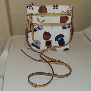 Dooney & Bourke LA Dodgers Triple Zip Crossbody